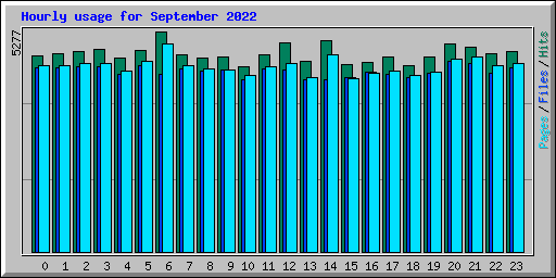 Hourly usage for September 2022