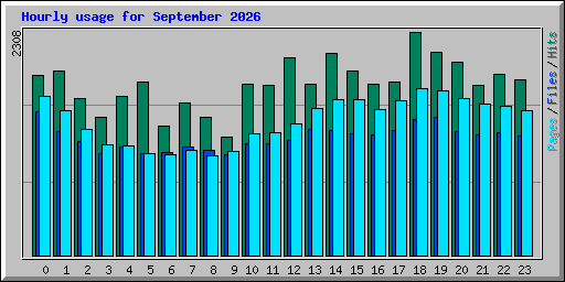 Hourly usage for September 2026
